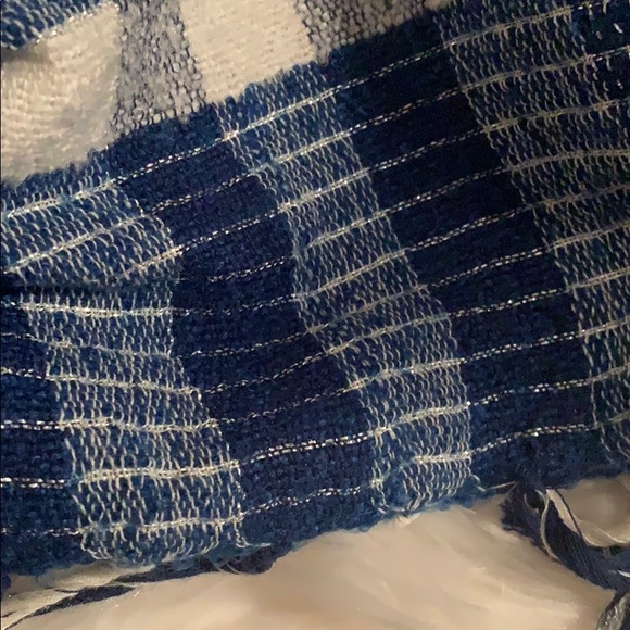 NWT Zara Checked Jacquard Blanket Scarf - Picture 4 of 4
